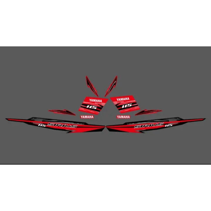 STRIPING STICKER VEGA ZR SIRIUS 115 RC BAHAN MAXDECAL GLOSSY