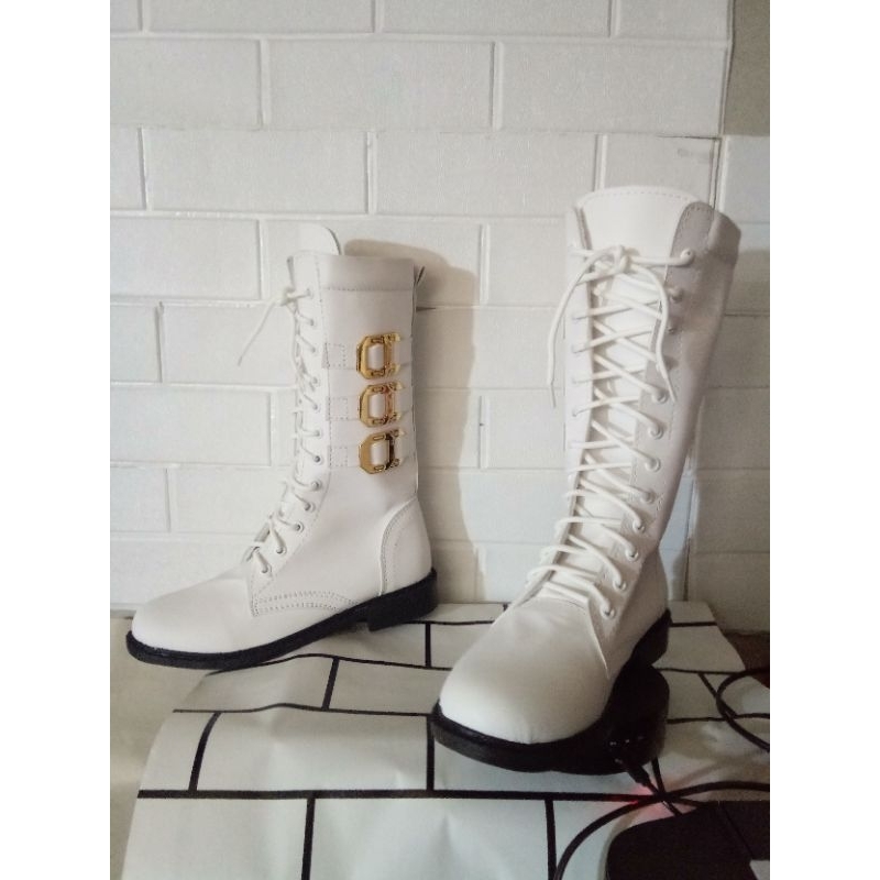 Sepatu mayoret anak SD paskibra Bocil