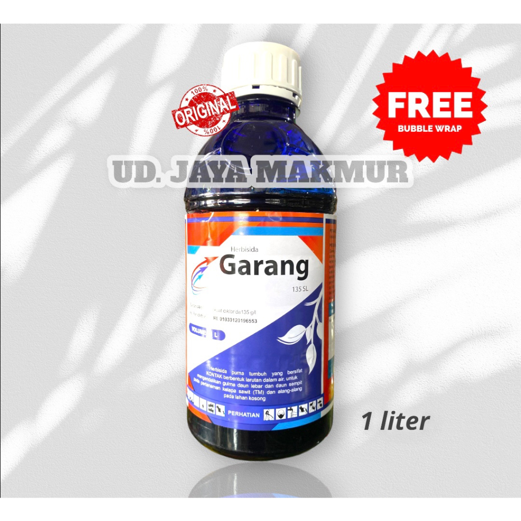 GARANG 1 LITER OBAT RUMPUT LANGSUNG MATI/HERBISIDA GARANG/OBAT PEMBASMI RUMPUT LANGSUNG MATI/PEMBASM