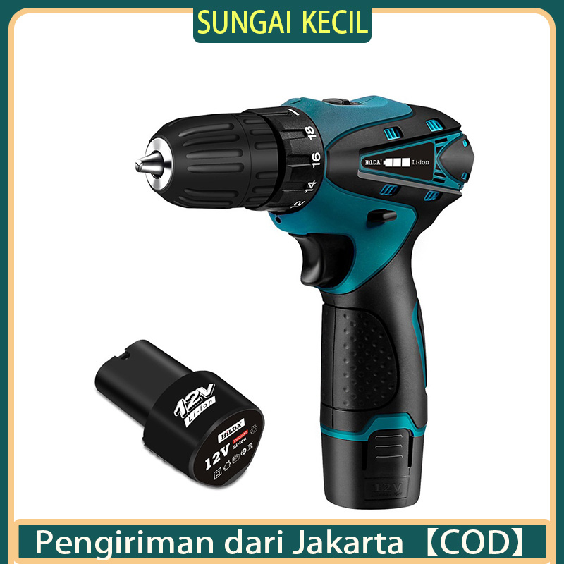 12V Bor Tangan / Bor Tanpa Kabel Baterai / Bor Tanpa Kabel Genggam