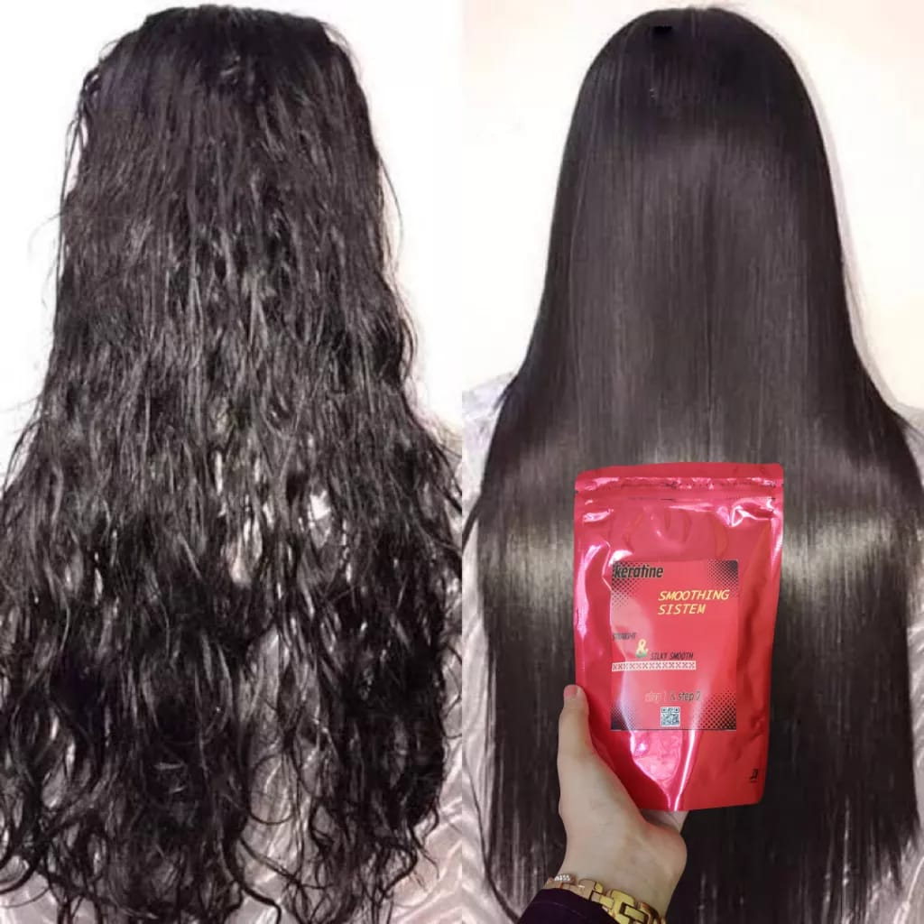 KERATIN SMOOTHING ISI STEP 1 DAN 2 / PELURUS RAMBUT TERBAIK / OBAT SMOOTHING / SMOOTHING SYSTEM Y200