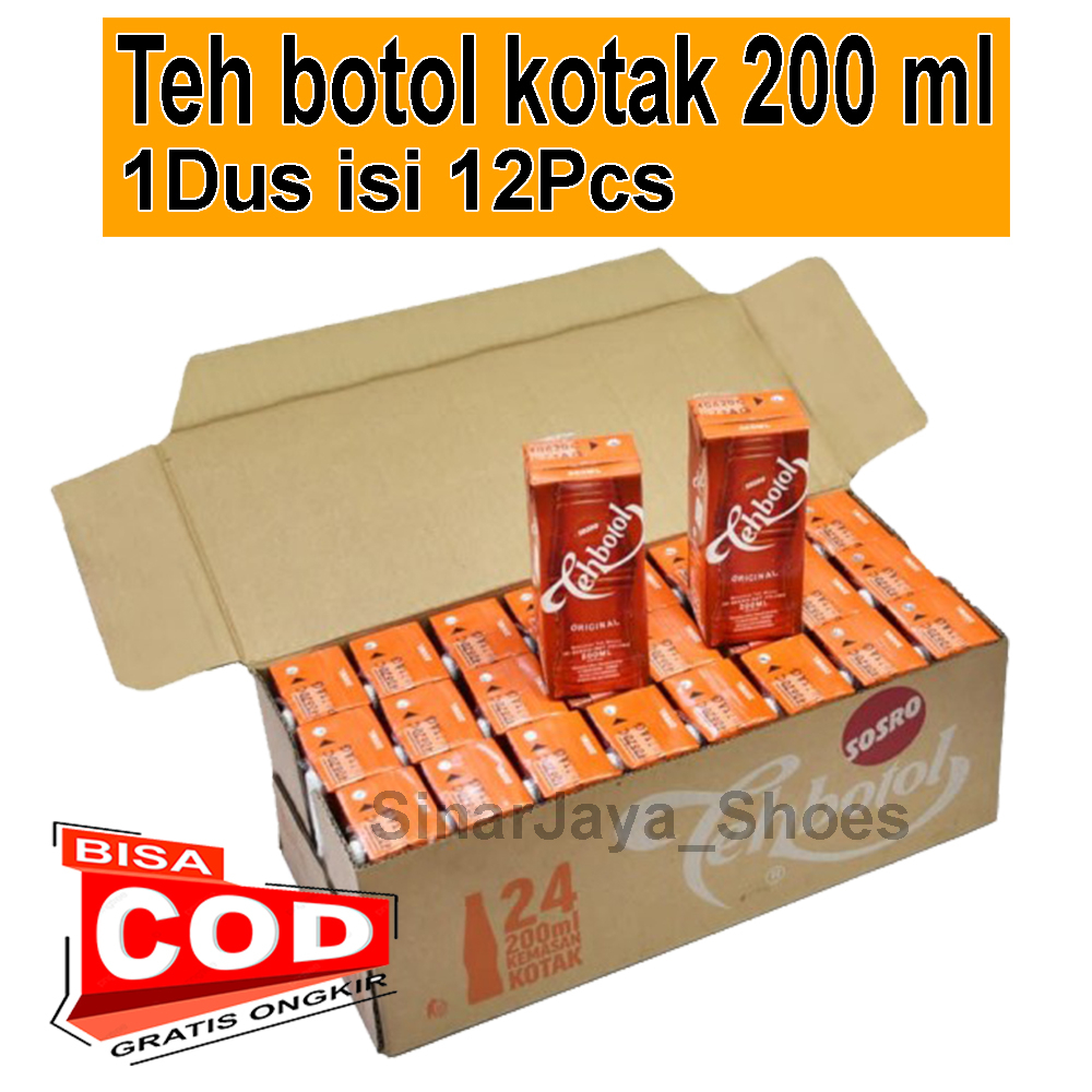 

Teh botol Sosro kotak 200 ml isi 24 Pcs