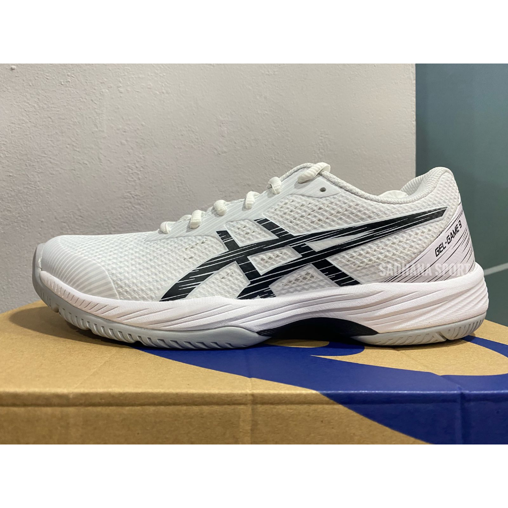 Sepatu Tenis ASICS GEL-GAME 9 Men White/Black