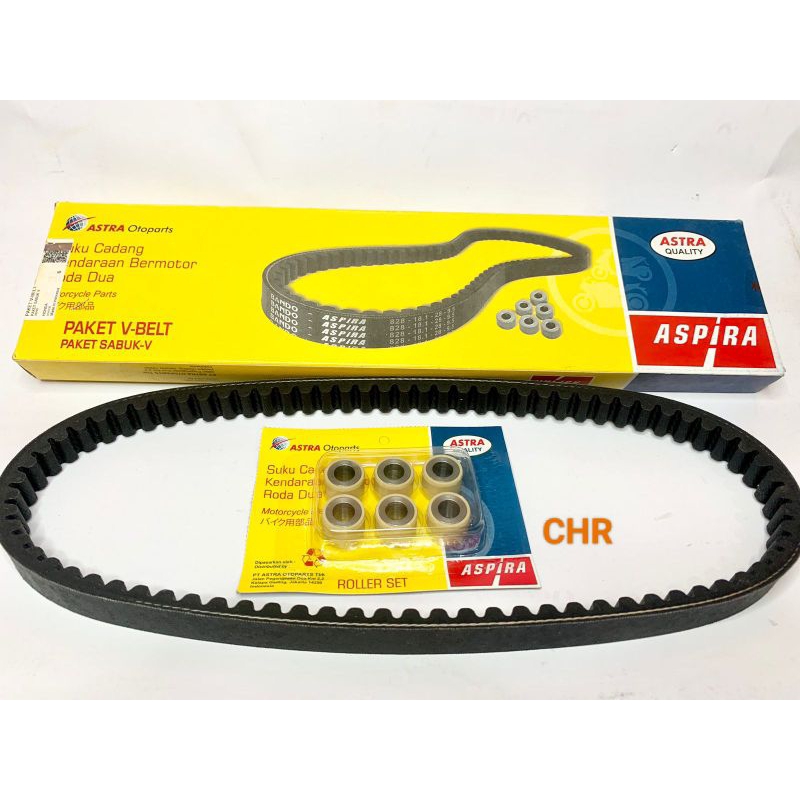 ASPIRA V-BELT PAKET / VAN BELT HONDA BEAT (KVY) , BEAT F1 (KZL), BEAT ESP (K44)