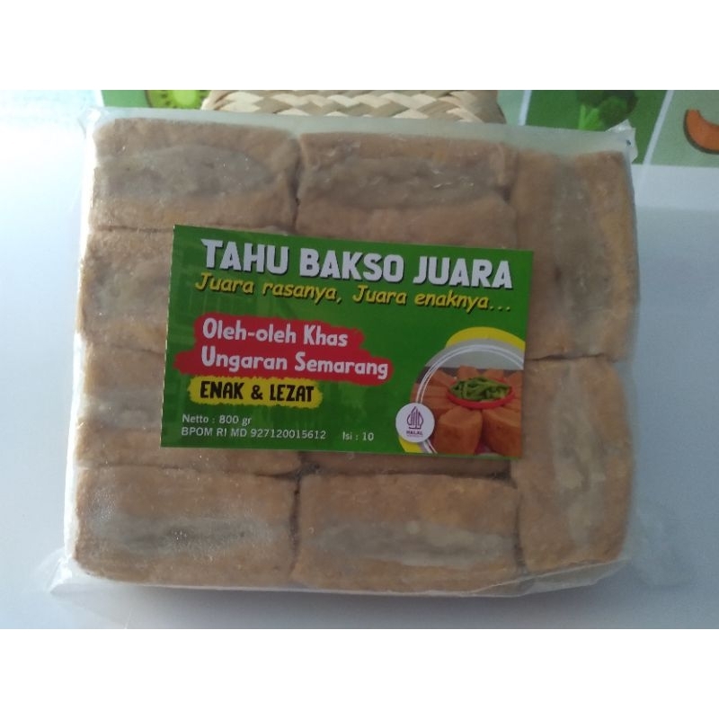

Tahu Bakso Oleh Oleh Asli Ungaran Semarang Netto 800 Gram Isi 10 Pcs