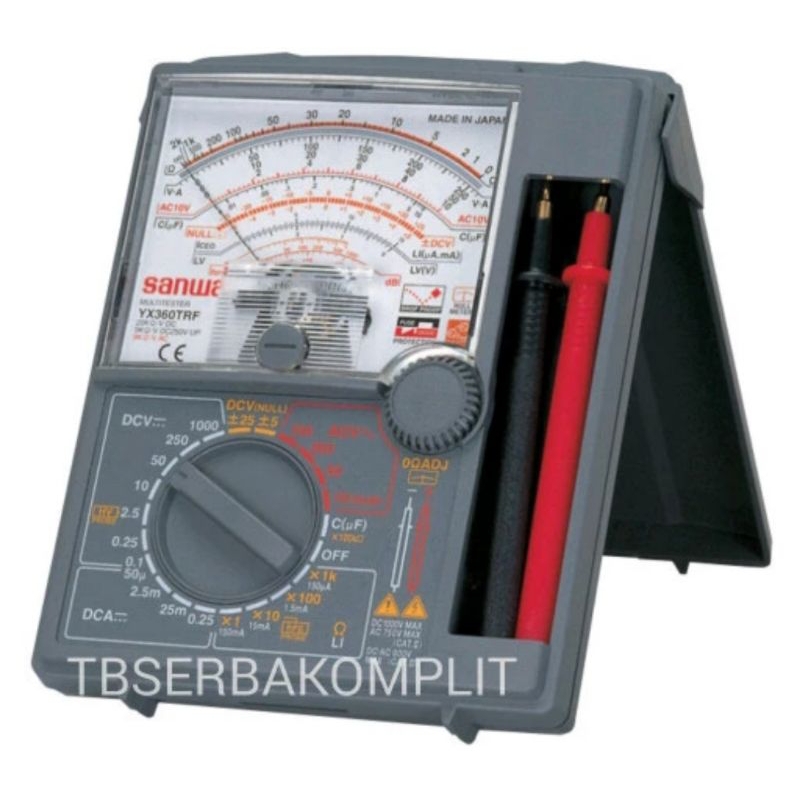 Sanwa YX360TRF Made in Japan Multimeter Multitester Analog YX-360TRF Avometer  Multimeters Multitesters Avo Tester Meter Anlogue YX 360 TRF YX360 TRF Jepang ORI Asli Original