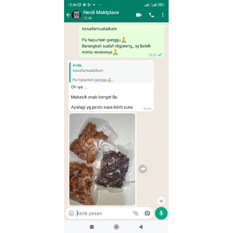 

Dendeng Jando/lemak sapi Abah Koswara 250 gram khas Bandung