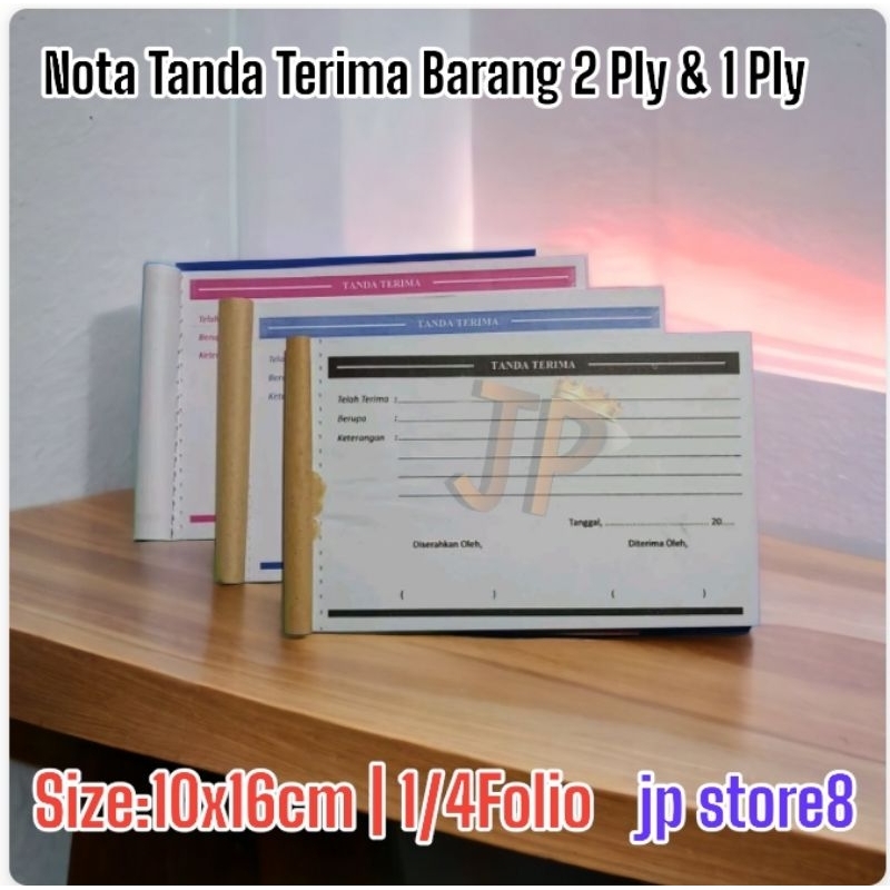 

NOTA TANDA TERIMA BARANG 1 PLY & 2 PLY 1/4 FOLIO - SIAP KIRIM