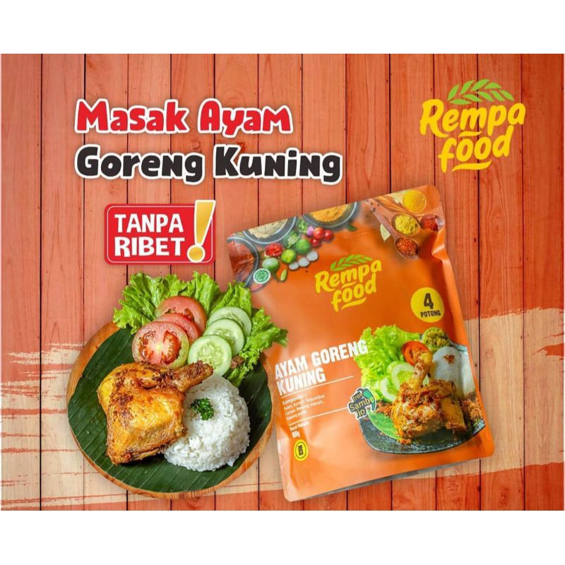 

rempa food. masak ayam goreng kuning