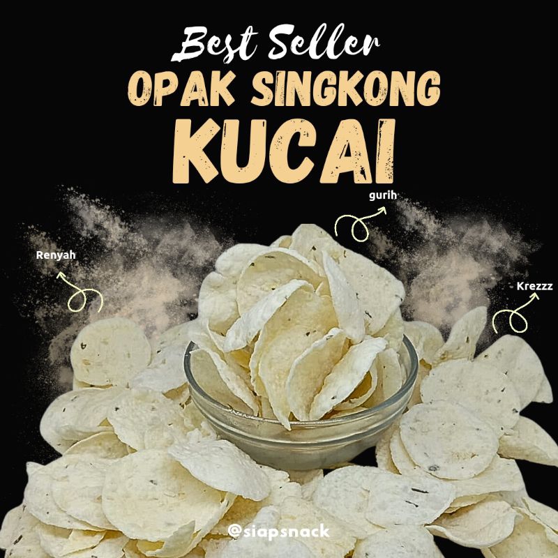 

Kerupuk Opak Kucai Asin / Opak Kucai Asin
