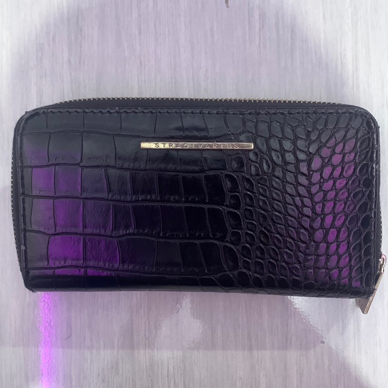 dompet croco stradivarius