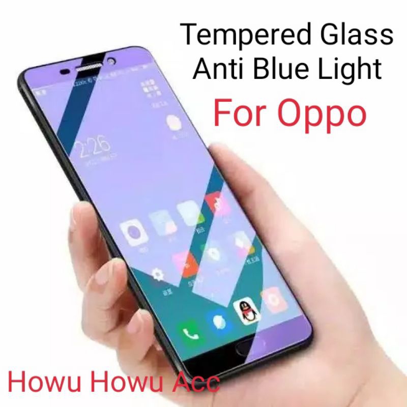 Tempered Glass Anti Blue Light Oppo A37 A37f A39 A57 Lama A59 A71 A83 F1s Anti Gores Kaca Anti Radia