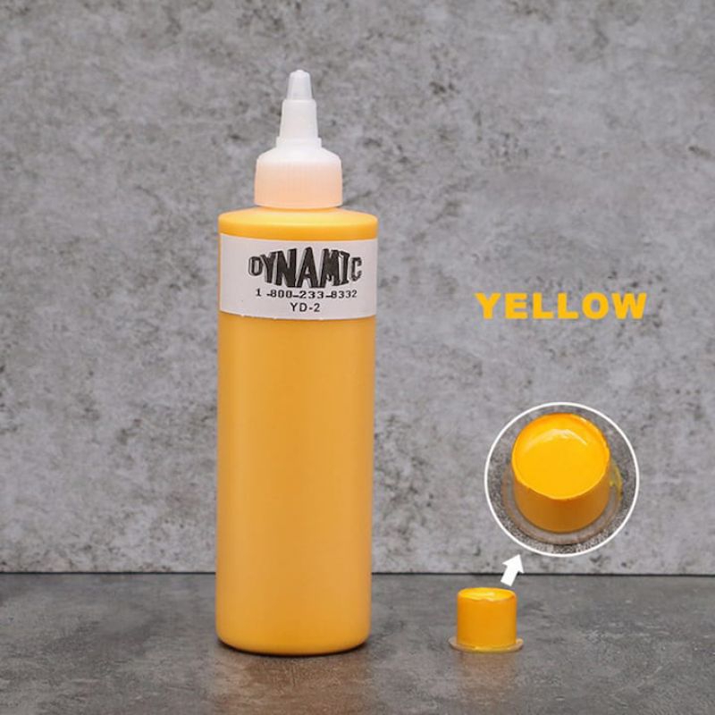 Tinta tatto dynamic kuning/dynamic ink tattoo yellow