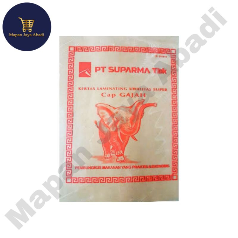 Kertas Nasi Anti Bocor Kertas Nasi Cap Gajah Merah / Kertas Coklat / Kertas Bungkus / Kertas Minyak 