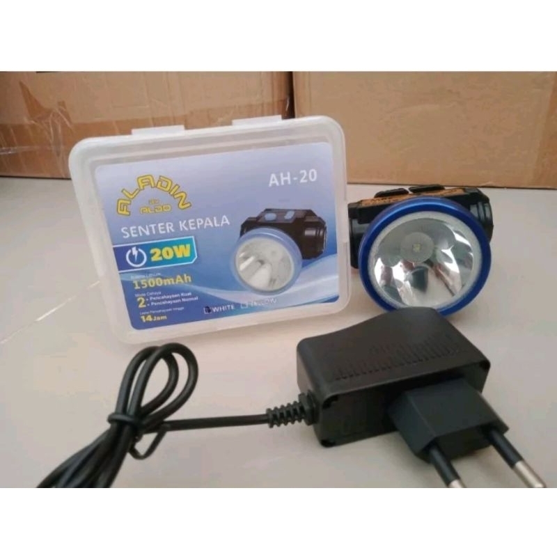 Senter kepala hiking/Head lampu/Senter kemah naik gunung/Senter camping/Senter kepala, 20W/Senter ke