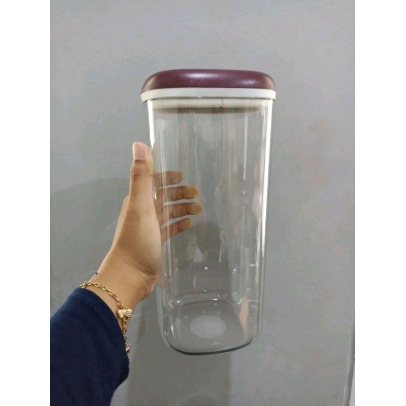 crystal high canister Tupperware