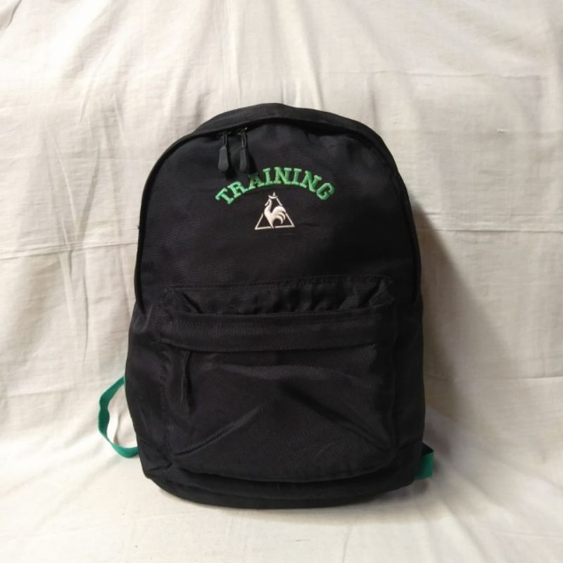 Le coq sportif Ransel Backpack in Hitam