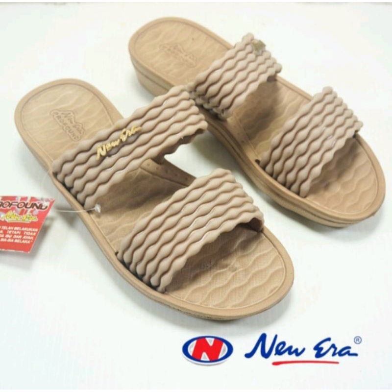 Sandal Wanita Slop Karet NEW ERA LB E 11513 Size 36-40 Original