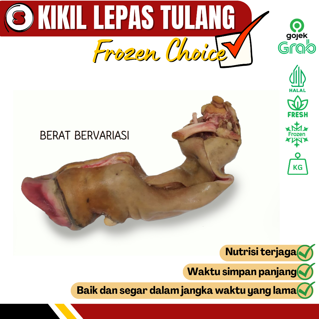 Sapina Daging Sapi Kikil Kaki Sapi Lepas Tulang Halal