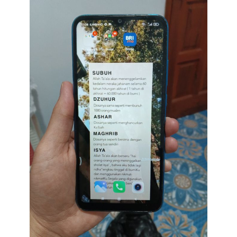 HP REDMI 9A 3/32 GB SECOND MULUS 100% +(BONUS)