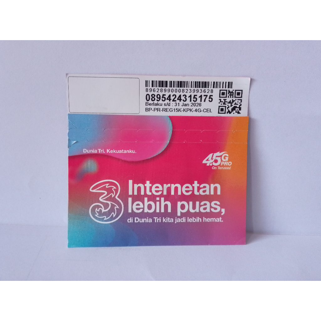 Kartu Perdana Tri 0k