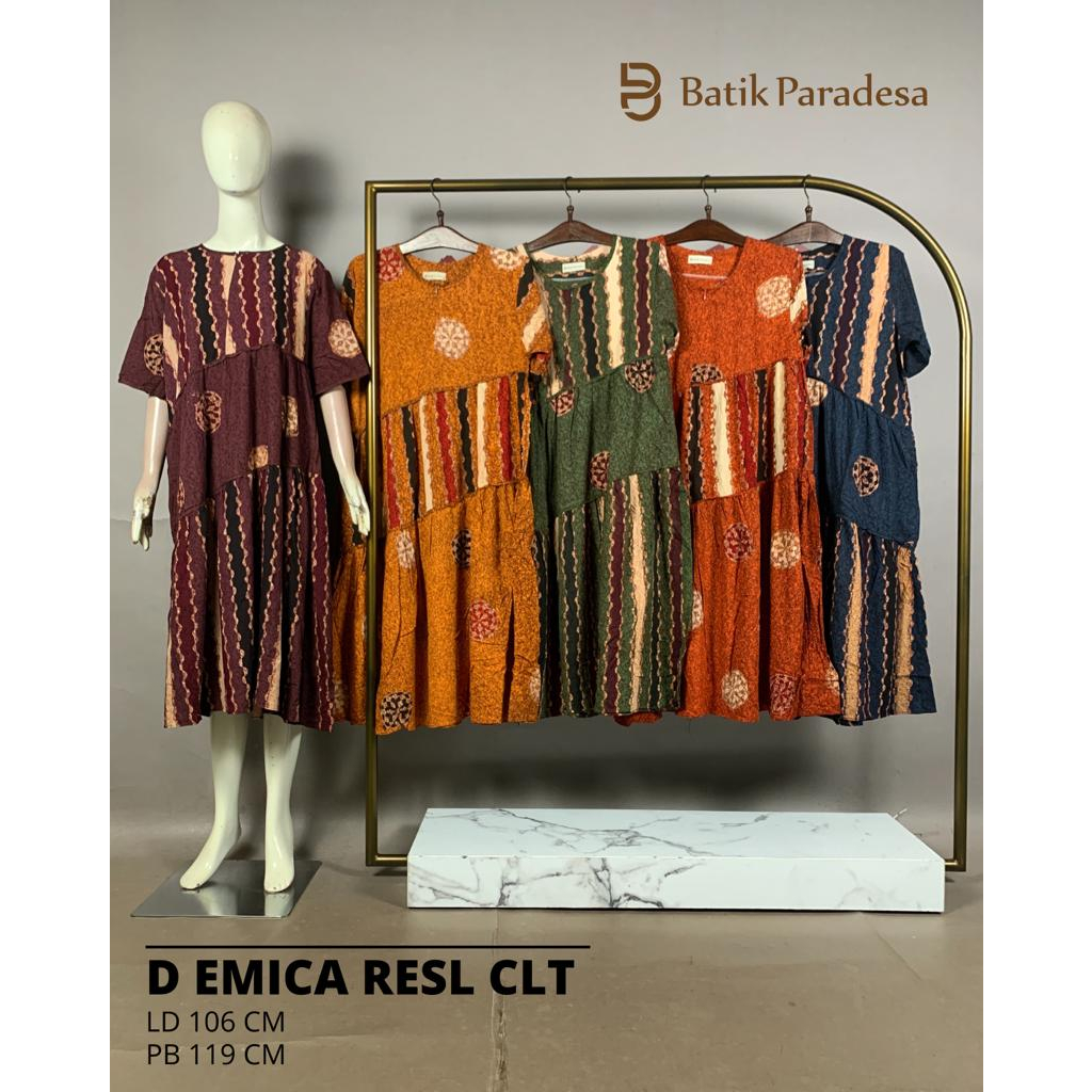Daster Batik Pekalongan Daster Busui Daster Emica Resleting Colet Batik Paradesa by Batik Huza