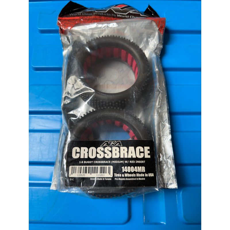 AKA Tyres CROSSBRACE medium compound, ban buggy rc 1/8 offroad