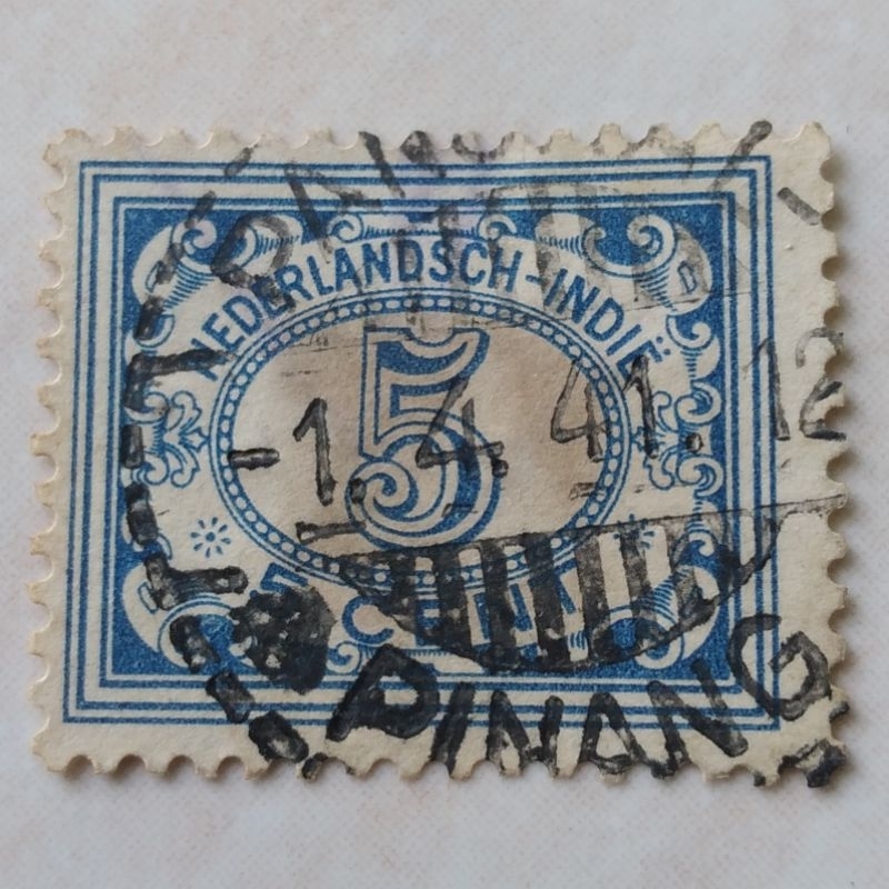 

Prangko Perangko Kuno 5 Ct Biru Ned Indie 1941 Cap Bagus Pangkal Pinang - YN404