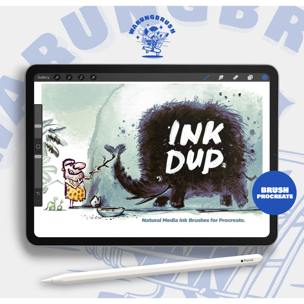 INKDUP - Natural Ink Brushes for Procreate BP0062