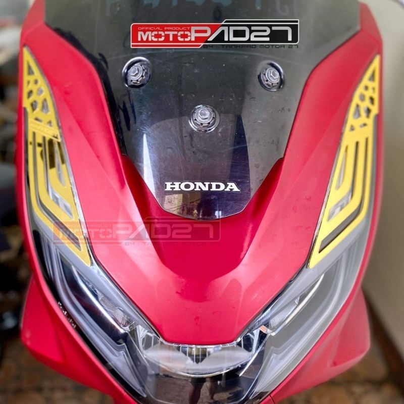 Garnis Honda PCX 160 Garnish Sein Depan PCX 160 Cover Lampu sein depan PCX 160 Akrilik