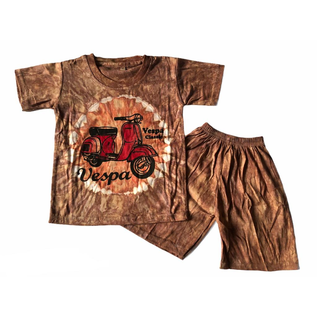 BAJU SETELAN ANAK 1 - 6 TAHUN // MOTIF VESPA // TERLARIS DAN TERMURAH