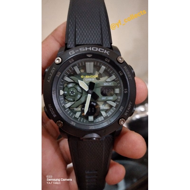Jual jam tangan Casio GShock GA-2000SU-1ADR Original second jam saja.
