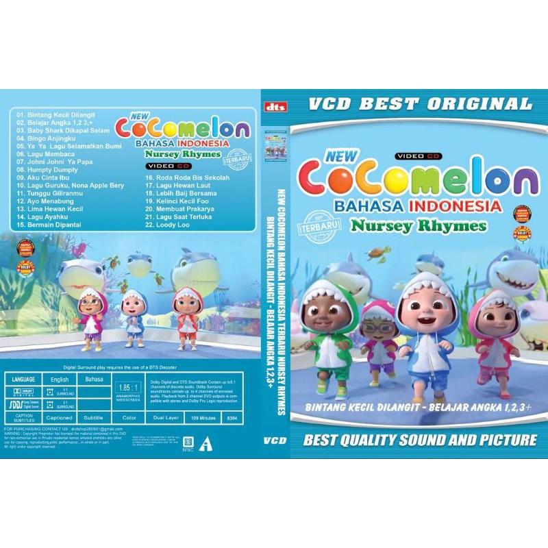 KASET VCD NEW COCOMELON BAHASA INDONESIA 2023