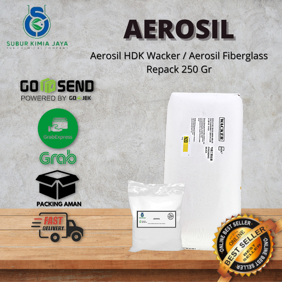 Aerosil HDK Wacker / Aerosil Fiberglass / Pengental Resin 250 GR