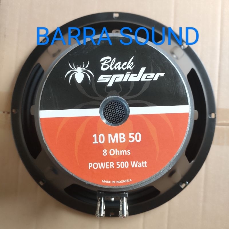 speaker 10inch black spider 10mb50 midel midle 10inch