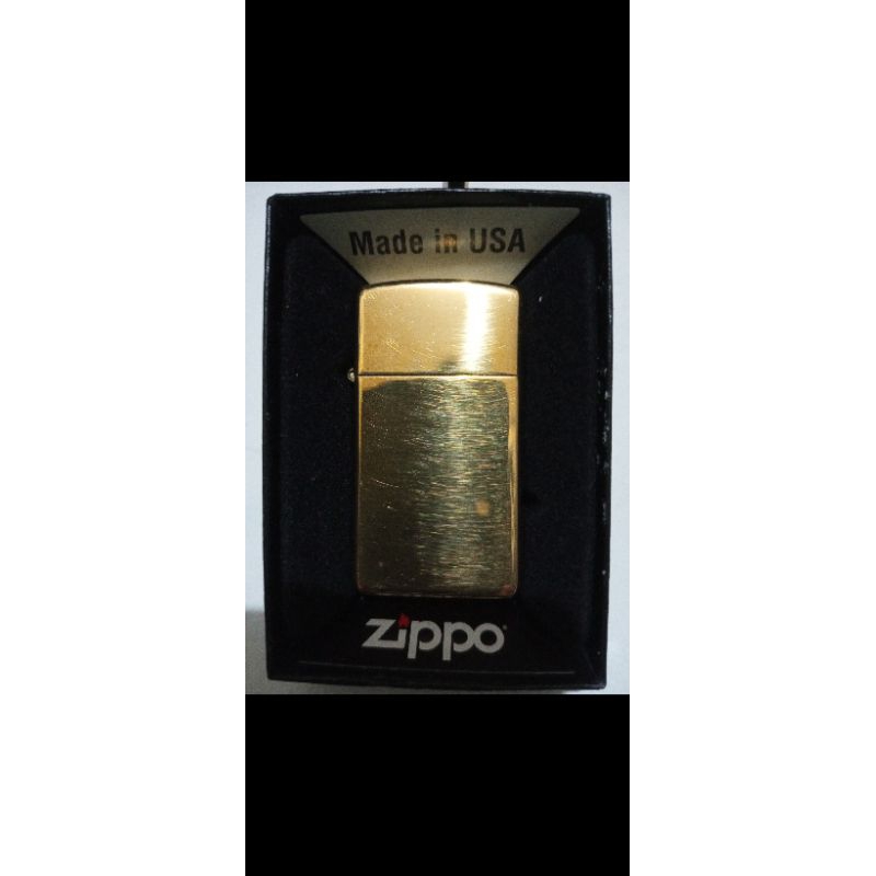 Korek Api Zippo Slim Brass
