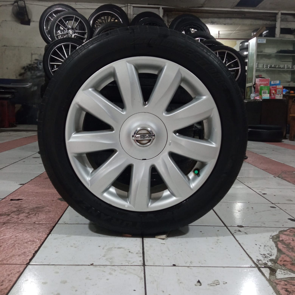 VELG BEKAS MOBIL STD NISSAN TEANA RING 17 HOLE 5X114 + BAN