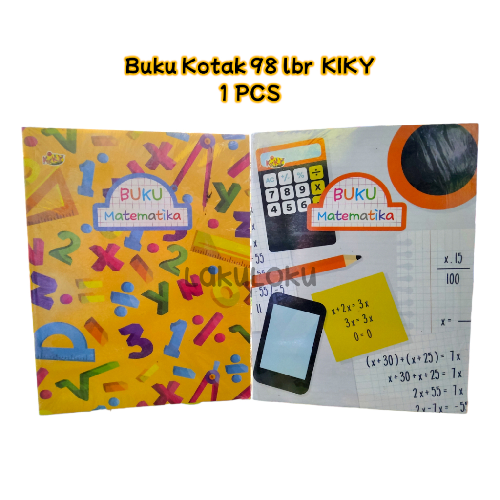 

(1 PCS) Buku Kotak Kecil / Buku Strimin Matematika KIKY 98 Lembar