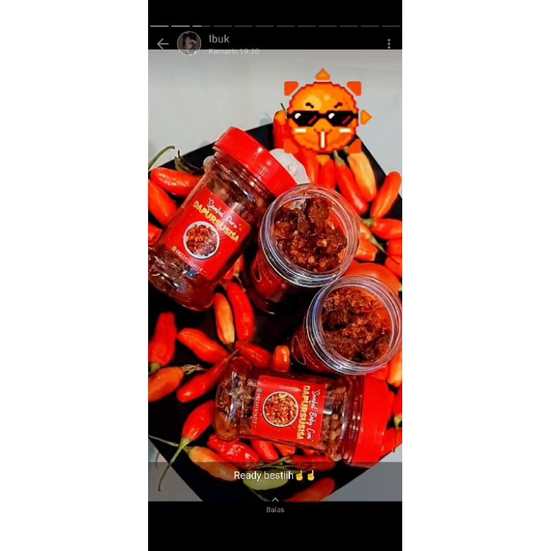 

sambelsusi/paru/cumi/ayam suwir