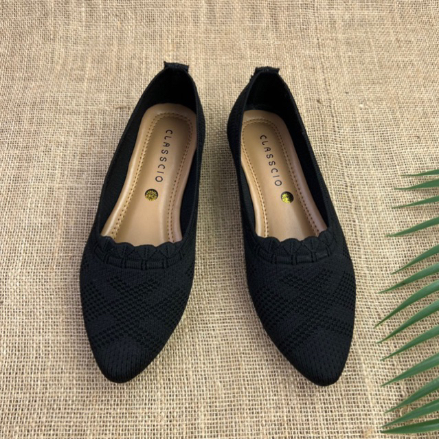 MARASYAFFA - SEPATU FLAT WANITA RAJUT CS12