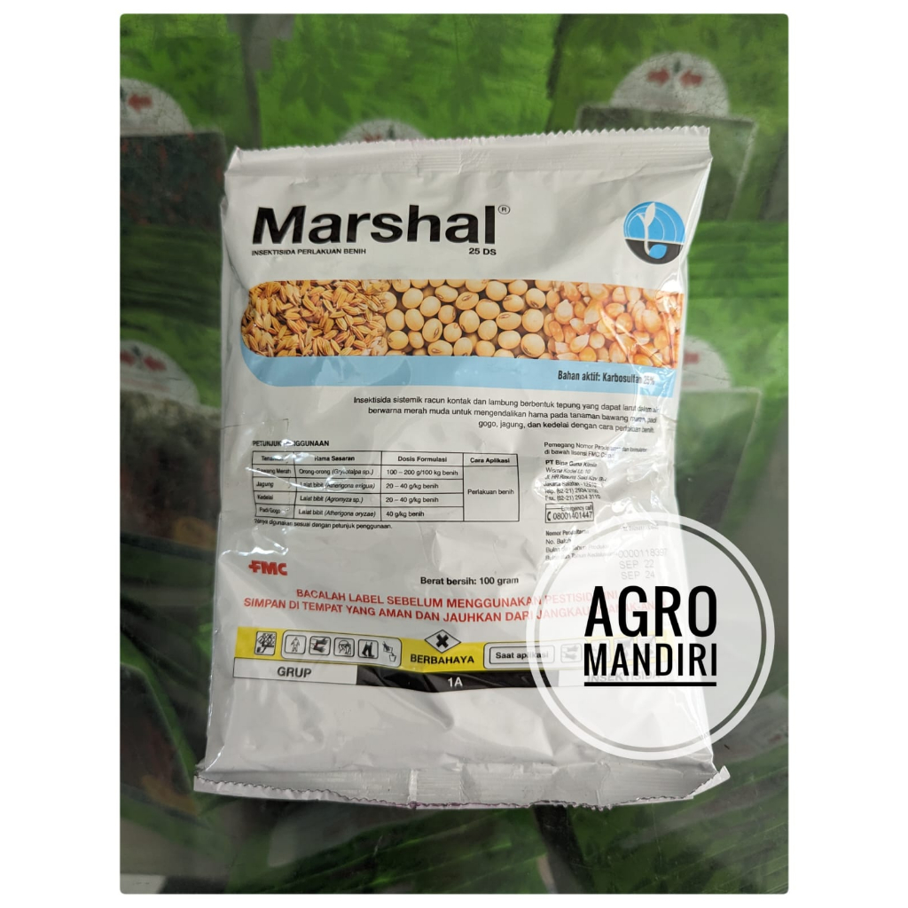 Insektisida Marshal 25 ST 100 gram Perlakuan Benih Sebelum Tanam