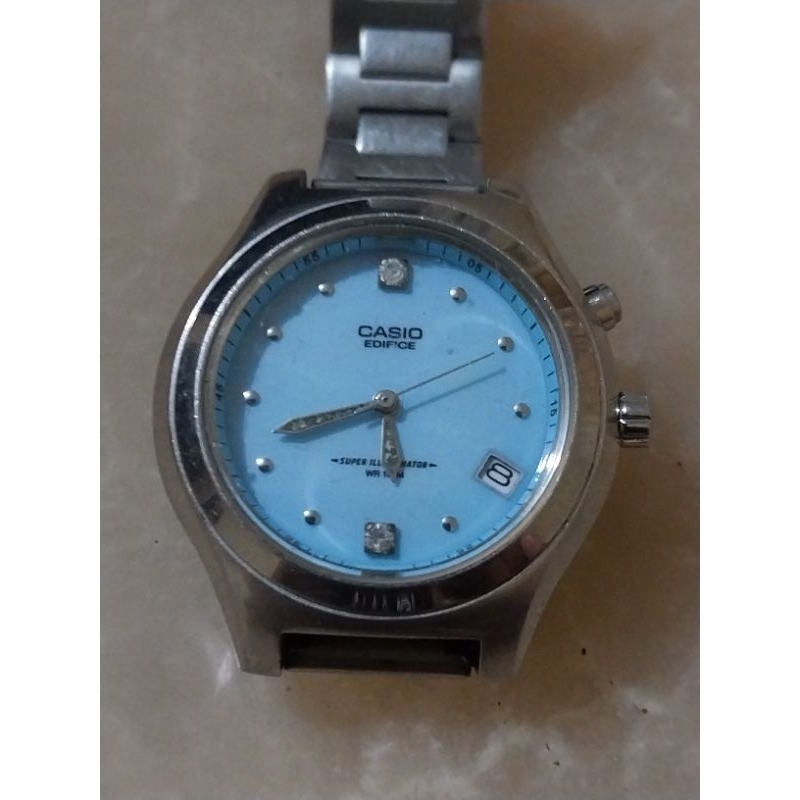 CASIO EDIFICE EFL 115 Jam Tangan Wanita led nyala second 714