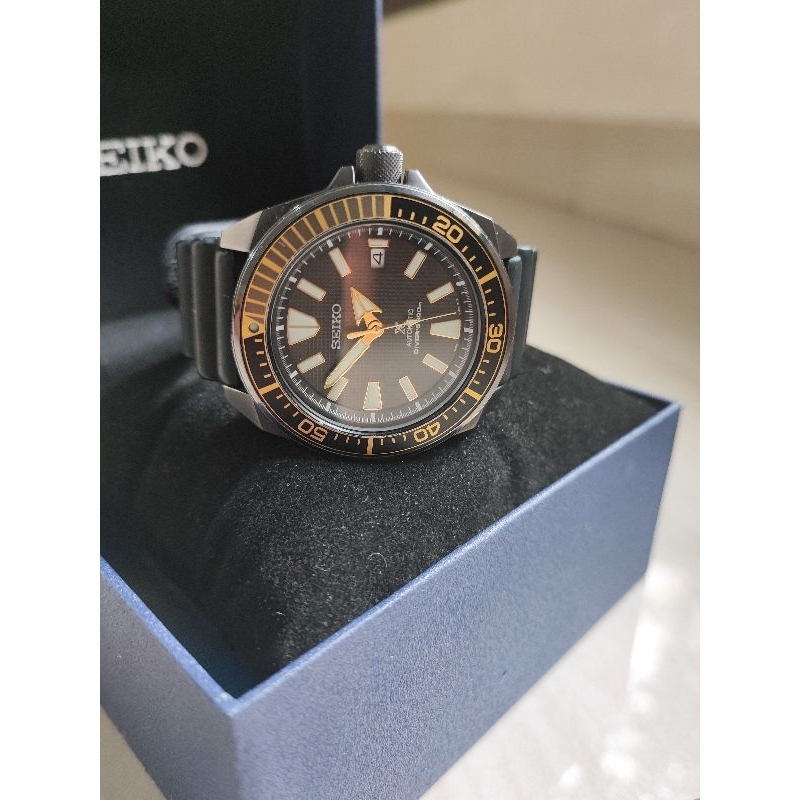 Seiko Prospex Samurai SRPB55k1 Black and Gold Bezel