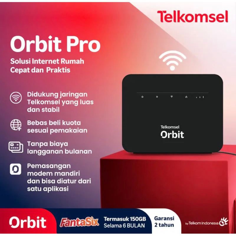 Orbit Pro Telkomsel Modem WiFi 4G High speed