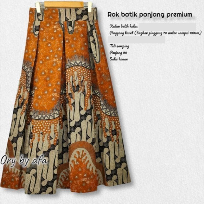 ROK BATIK PANJANG JUMBO WANITA DEWASA ROK KLOK PAYUNG HALUS