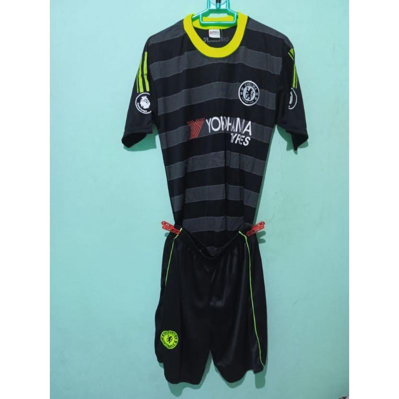 JERSEY CHELSEA THIRD 2016 - 2017 SET BAJU + CELANA