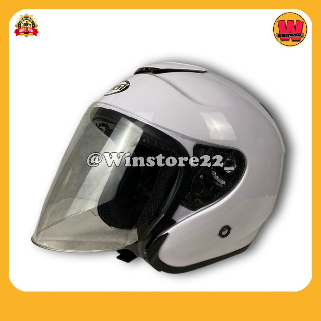 Helm Sepeda Motor Half Face Priest Kyoto Solid Whitte Black Pink Gorilla Glossy & Doff Paket Ganteng