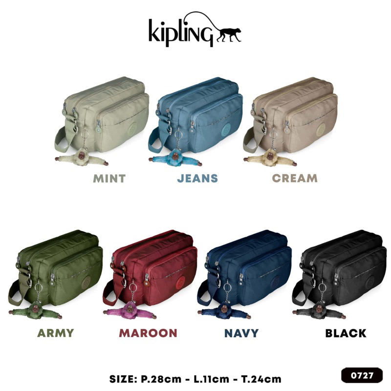 TERMURAH Tas K 0727 / Slempang / Selempang / Sling bag / Tas Import / Tas banyak ruang / sekat