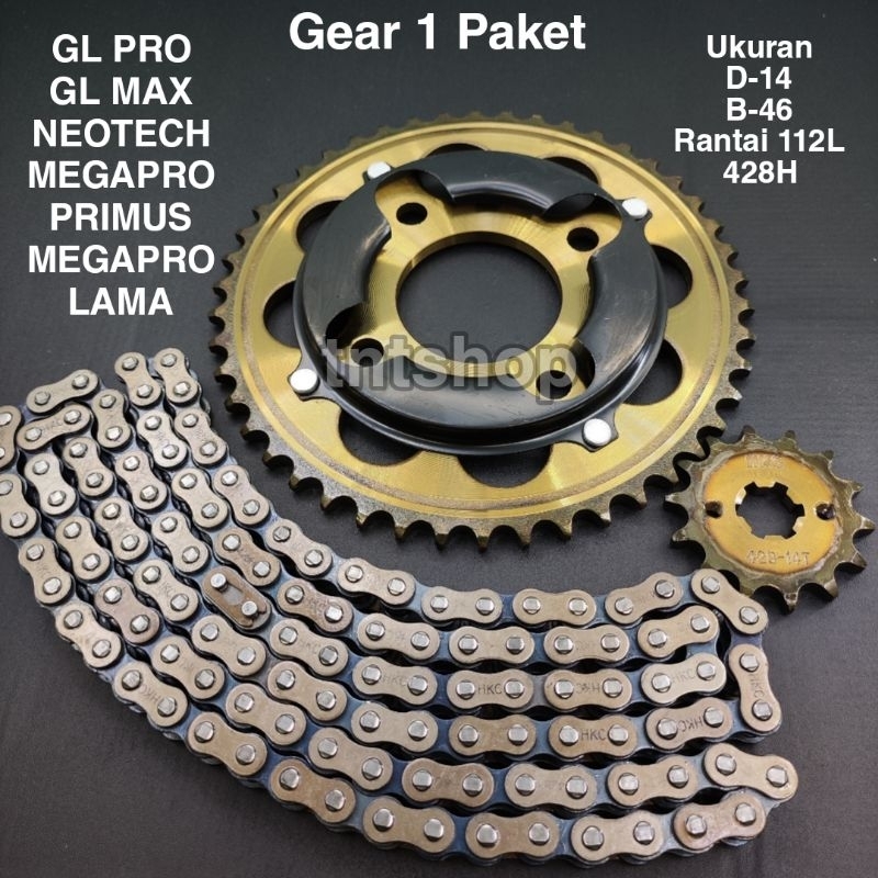 Gear set Paket Gl pro Neotech Gl max Megapro Primus Megapro old Megapro Primus gearset gl pro
