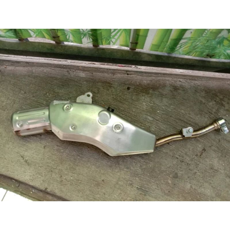 knalpot klx l 150 original bawaan motor